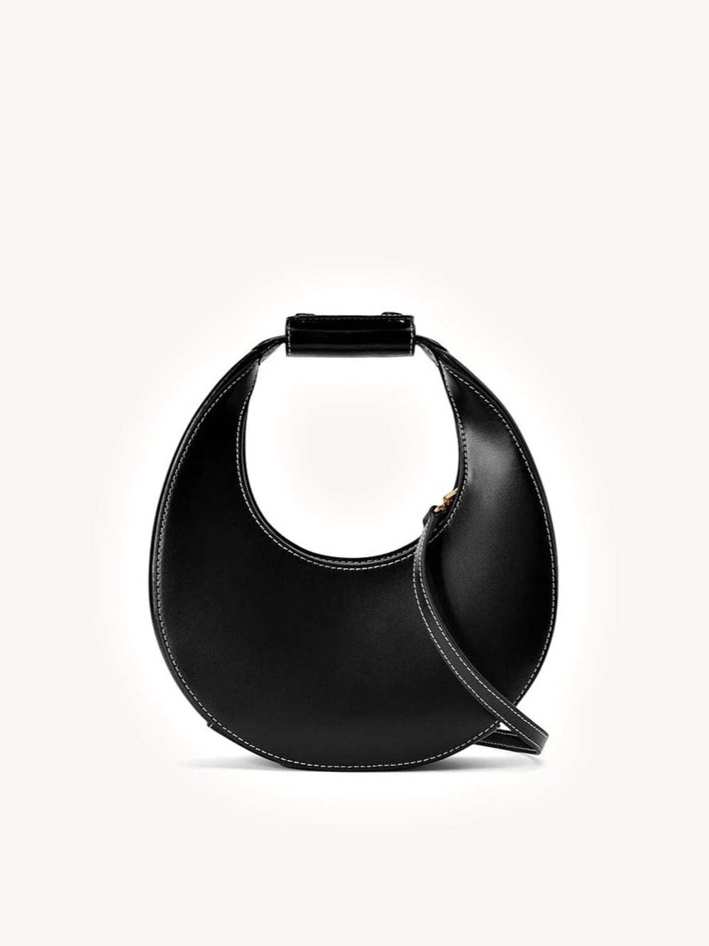 Staud Mini Moon Bag Black